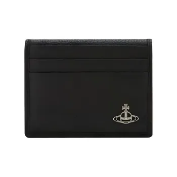 Vivienne Westwood Cow Leather Card Holder Men's Black