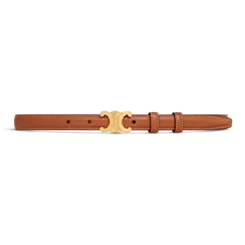CELINE Small Triomphe Belt In Natural Calfskin