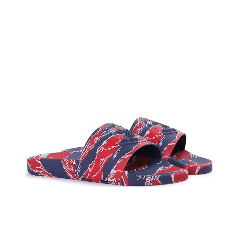 Moncler Basile Slide 'Tiger Print Red Blue'-2