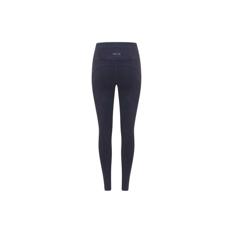 LORNA JANE Weekender Washed Full Length Pocket Leggings Casual Pants Women's Midnight Blue-1