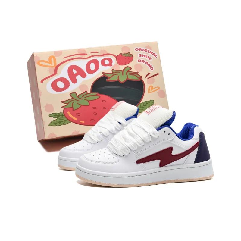 OAOQ Cushioning Height Increasing Abrasion Resistant Lightweight Mat Low Top Casual Shoes Unisex-28