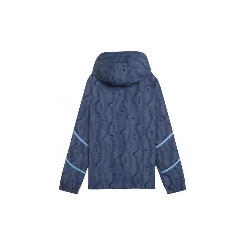 PUMA Manchester City Pre-match Woven Jacket Women's Jackets Coats Women's Ink Blue - Light Blue Team-1