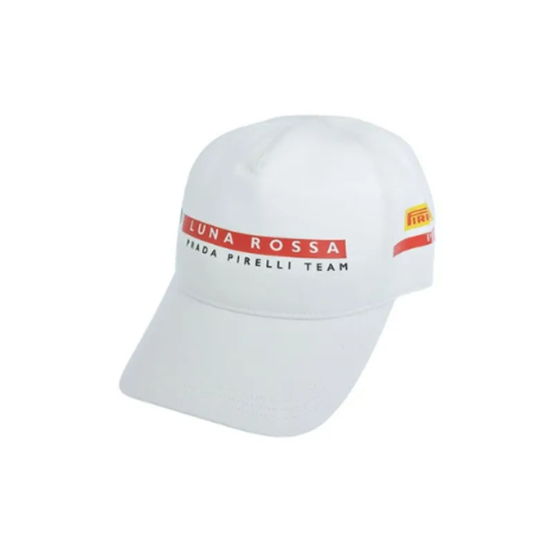 PRADA Cotton Baseball Caps Unisex White-0