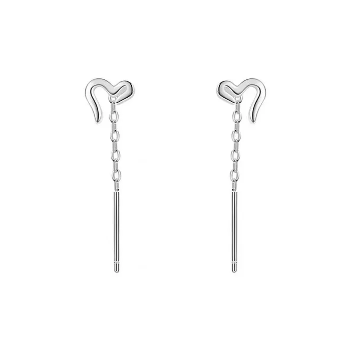 OLLBERNI 925 Sterling Silver Drop Earrings Women's-0