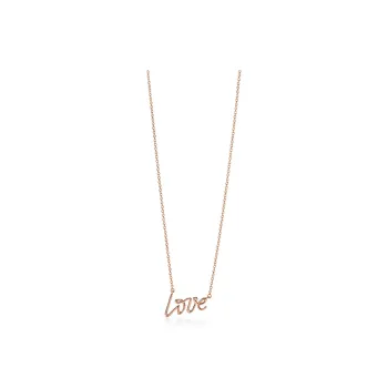 TIFFANY & CO. Necklaces Women's Rose Gold