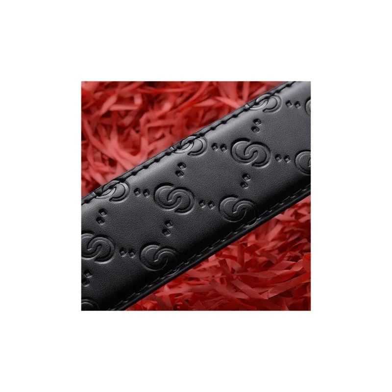JONNY MOORE Alloy Leather Belts Men's Width 3.5CM-1