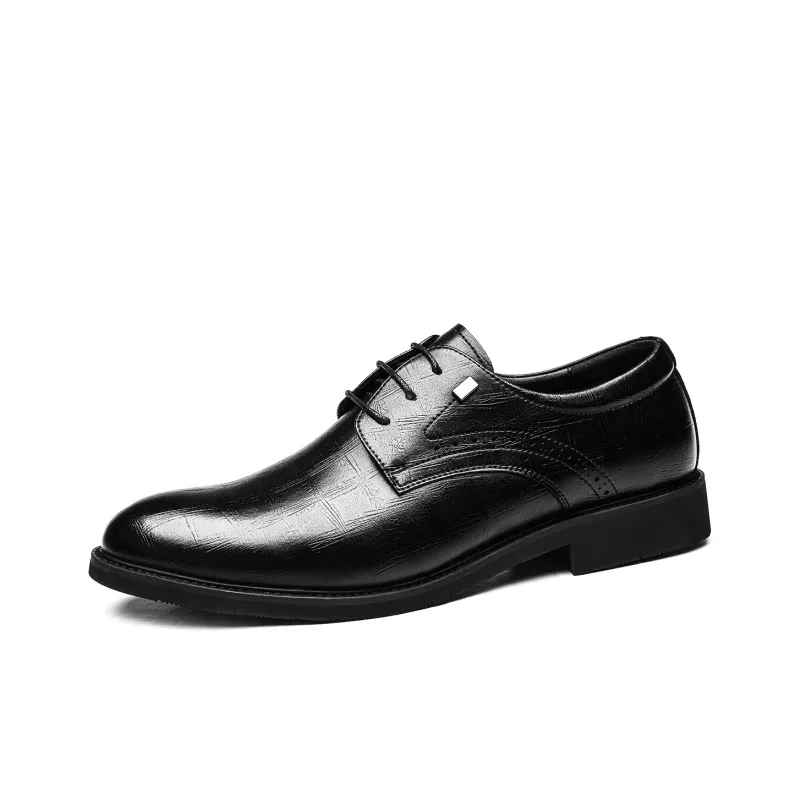 CHINT Dress Shoes Men Low Top Black-1