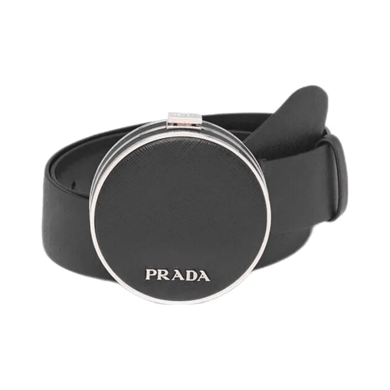 PRADA Leather Belts Women's Black-0