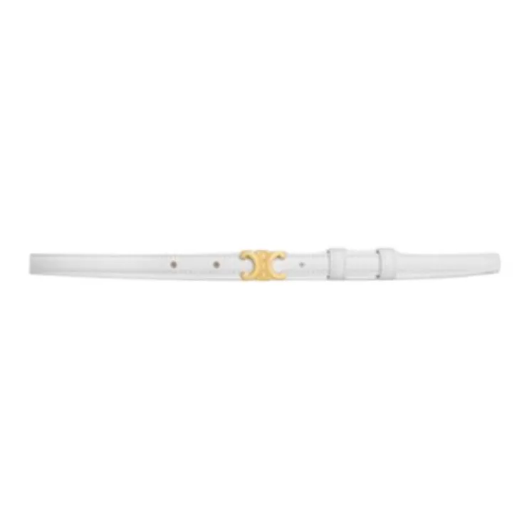 CELINE - Leather Belts Women's White --1