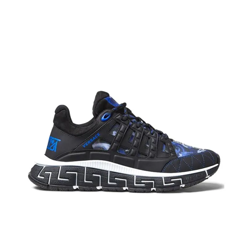 VERSACE Trigreca Low Top Platform Shoes Men's Blue-1