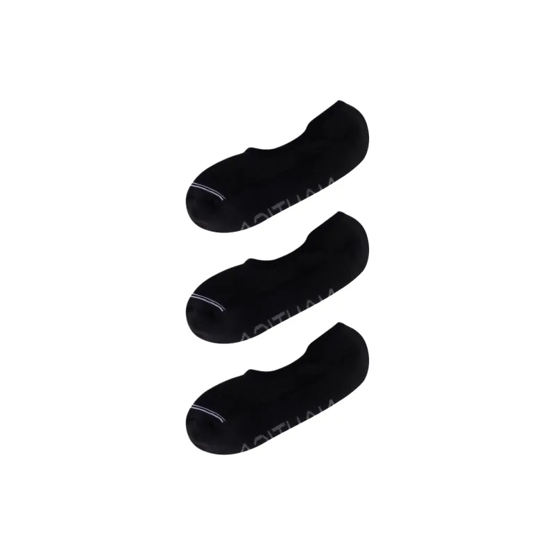NAUTICA No-Show Socks Unisex 3 Pack Black-0