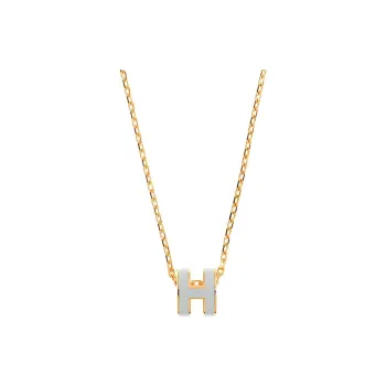 HERMES MINI H Metal Necklaces Women's