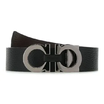 Ferragamo Gancini Silver tone Hardware Belt