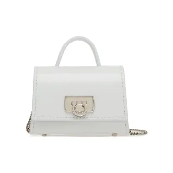 FERRAGAMO Cow Leather AirPod Pro Protective Case Earphone Case Women's White