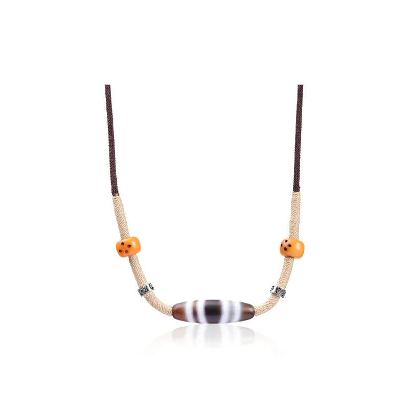Murmur Agate Jade Necklaces Unisex-0
