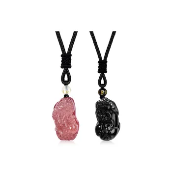 SWEET PLANET Obsidian Necklaces Unisex
