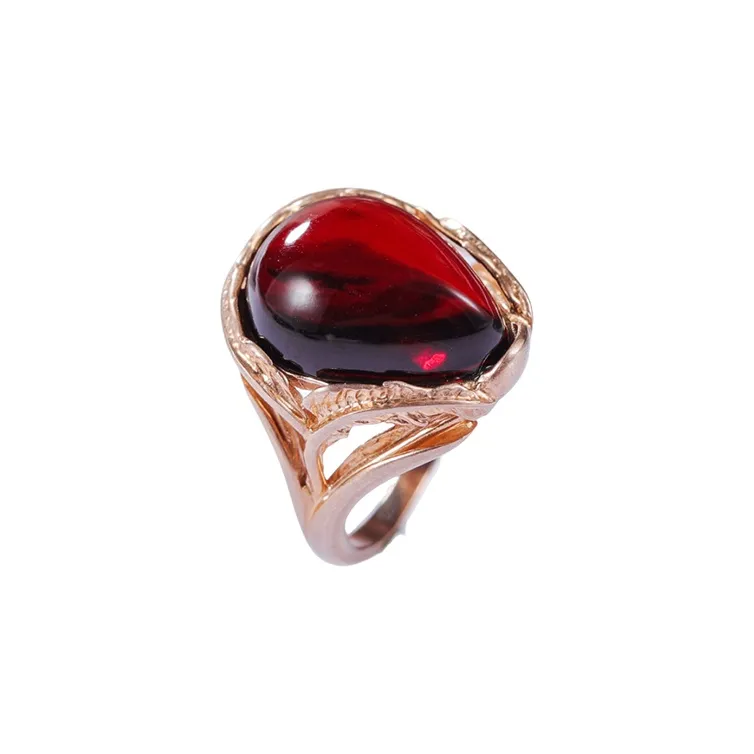 S&A Amber Beeswax Rings Women's-5