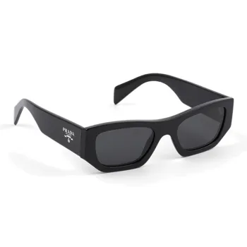 PRADA Logo plaque Rectangle frame Sunglasses