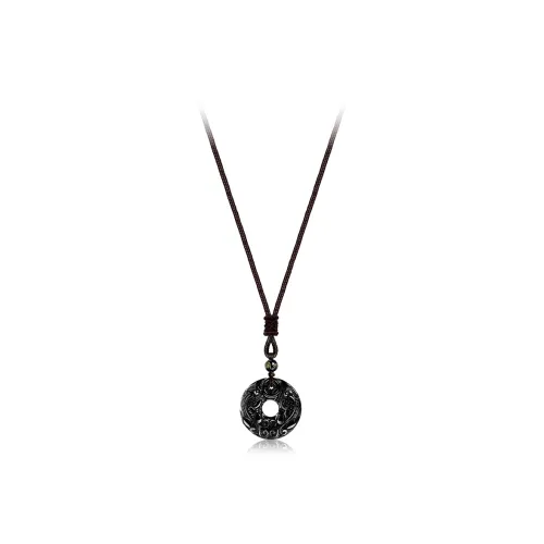 Jingleo Obsidian Jade Necklaces Unisex