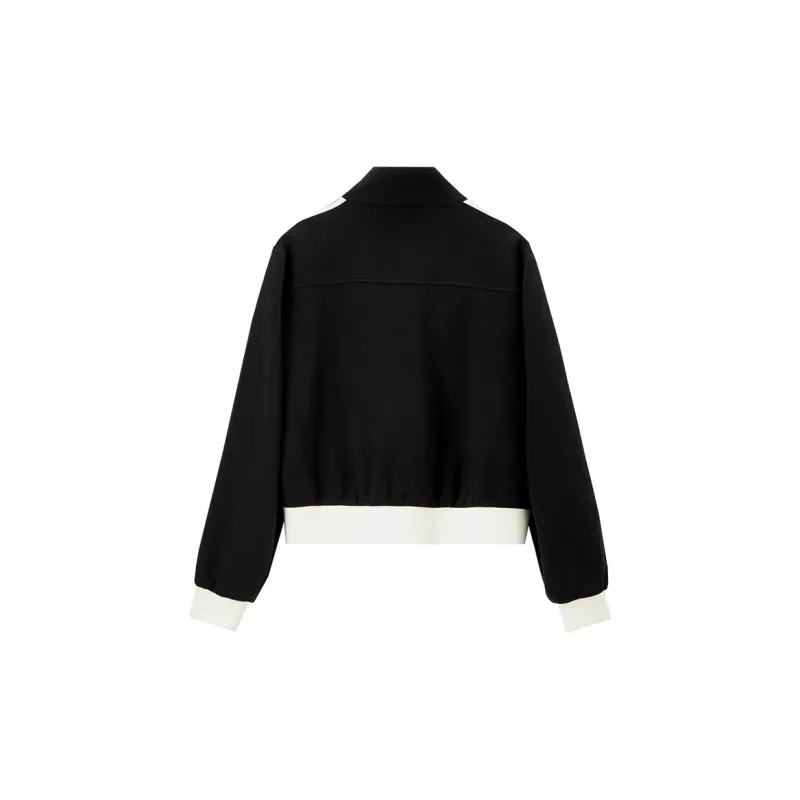 SENTUBILA Cropped Coats Women's Black-1