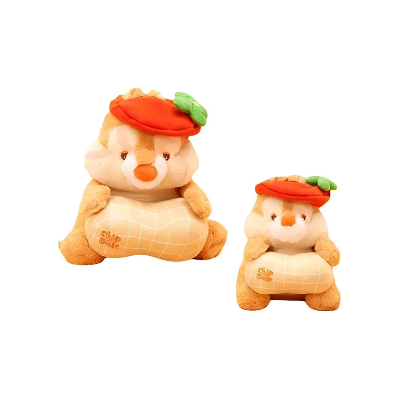 Disney Figure Print Good Persimmon Peanut Collection Dale Dolls Plush Doll 18cm/26cm Height-3