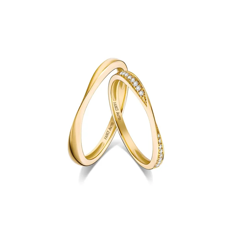 FANCI 18K Gold/14K Gold With Lab Grown Diamond Rings Unisex-9