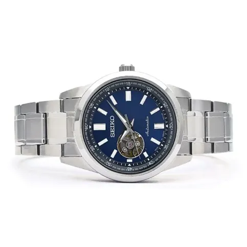 SEIKO Automatic Mechanical Movement Watch Men's Watches Blue Dial-3