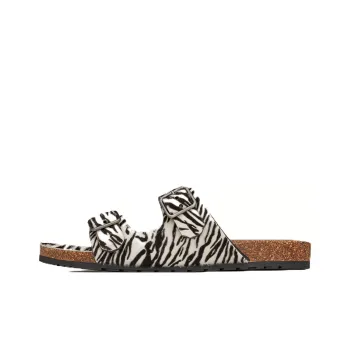 SAINT LAURENT Rubber Sole Stylish Sandal Women's Black White