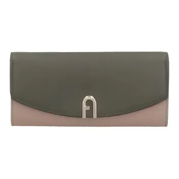 Furla Leather Coin Purses Wallets Women's Green/Brown