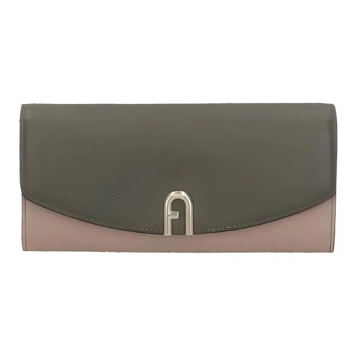 Furla Leather Coin Purses Wallets Women's Green/Brown-0