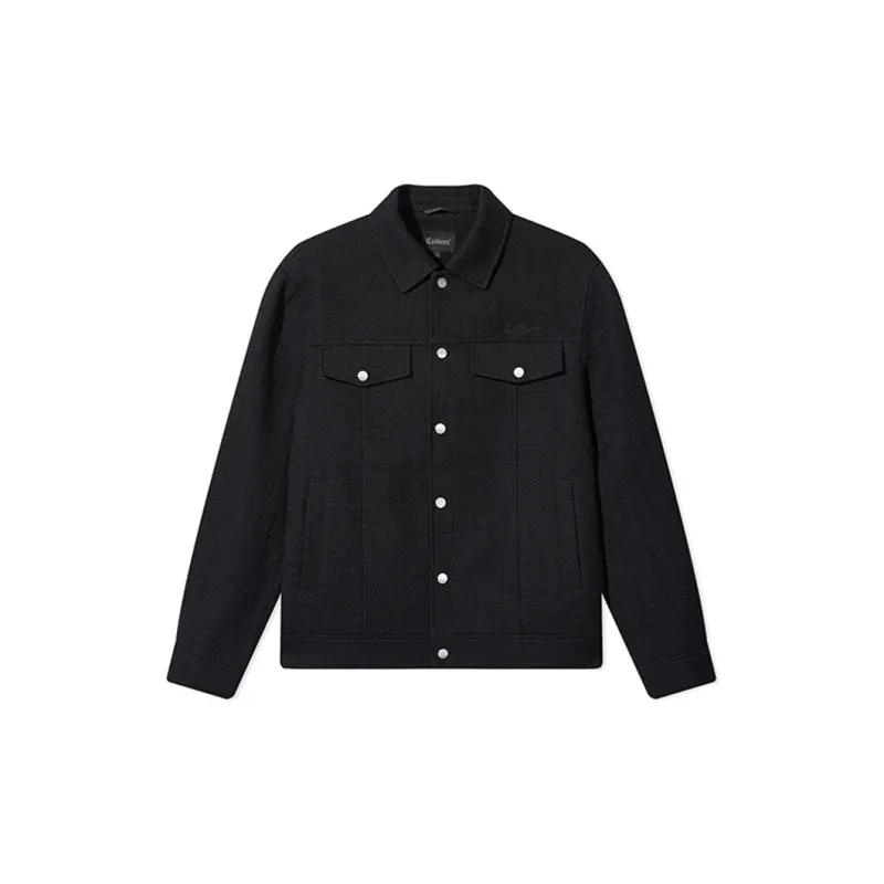 Cabbeen Jackets Coats Men's Coal Black-1