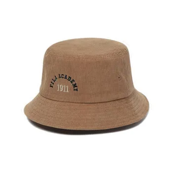 FILA Corduroy Bucket Hats Unisex Khaki