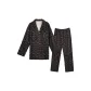 Water Ripple Thin Coral Fleece Men's Clothing Sets