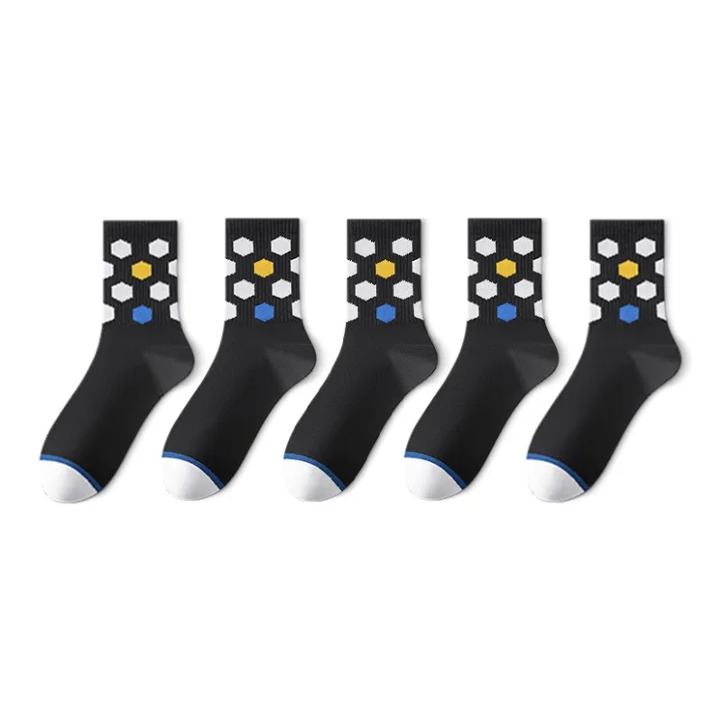 SALOATO Mid Calf Socks Men's 5 Pack-10