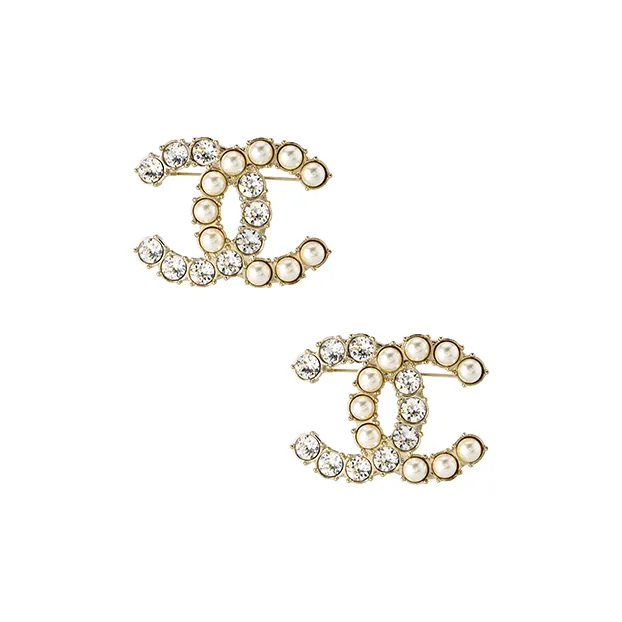 CHANEL Rhinestone Brooches Women's-1