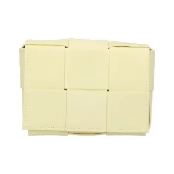 Bottega Veneta CASSETTE Cow Leather Shoulder Bag, Crossbody Bag Mini Men's Yellow