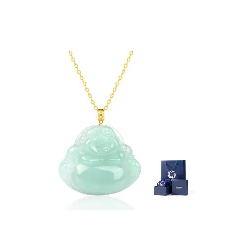 Yi Zhen Ge Glutinous Jade Jadeite Pendants Unisex