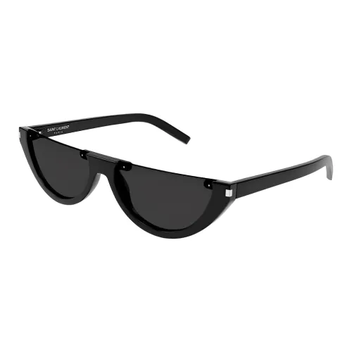 SAINT LAURENT Eyewear Half-rim Tinted-lenses Sunglasses