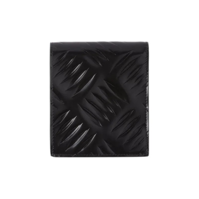 PRADA Brushed Leather Wallet Men's Black-1