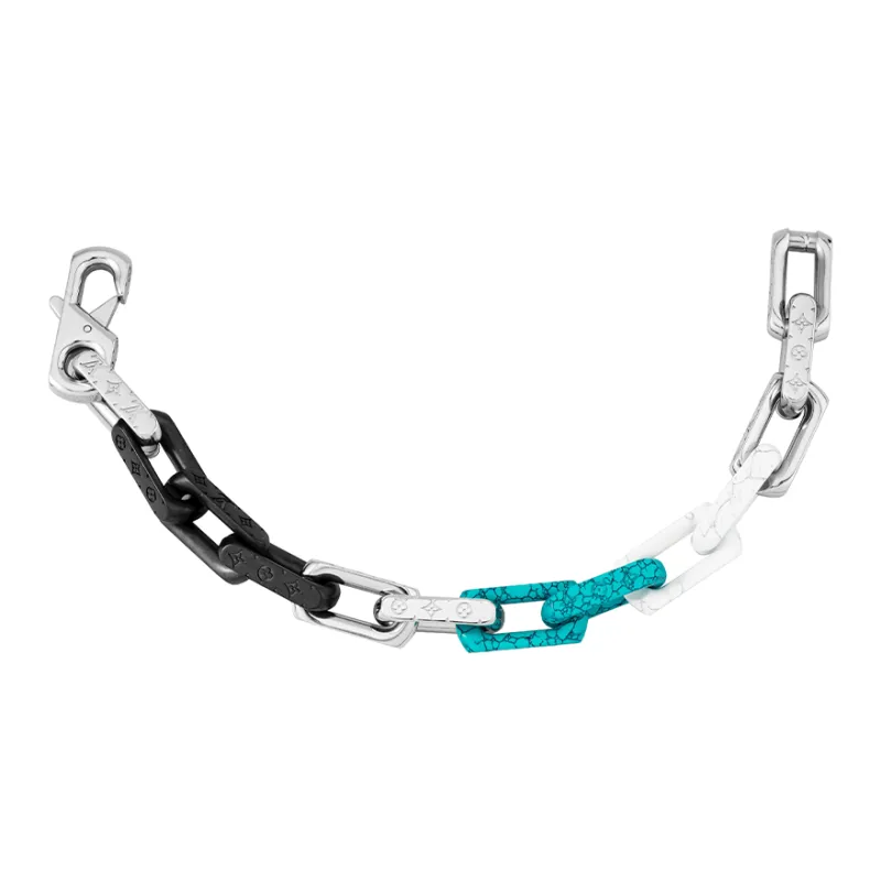 LOUIS VUITTON Stainless Steel Bracelets Men's Silver-1