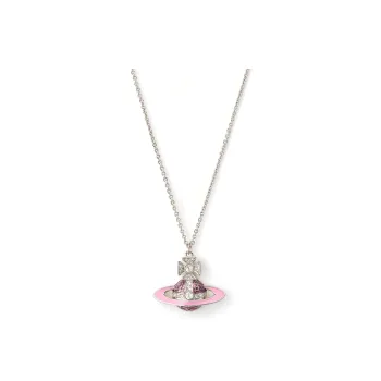 Vivienne Westwood Rhinestone, Enamel Necklaces Women's Silver