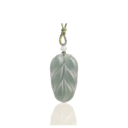 Artisan Lock Heart Jade Glutinous Jade Jadeite Necklaces Women's
