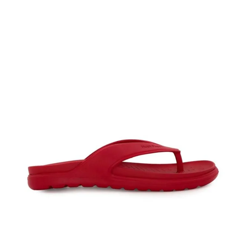 Hush Puppies Slip-Resistant Flip Flops Women's Red-1