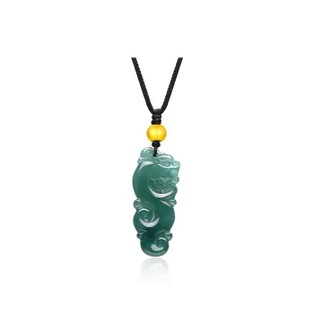 BYTHERE Bean Type Jadeite Necklaces Unisex