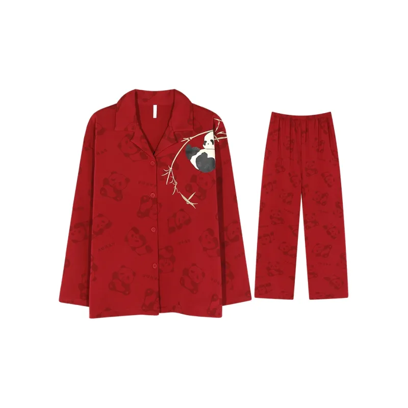Lan Miao Pajama Set Women's Black-43