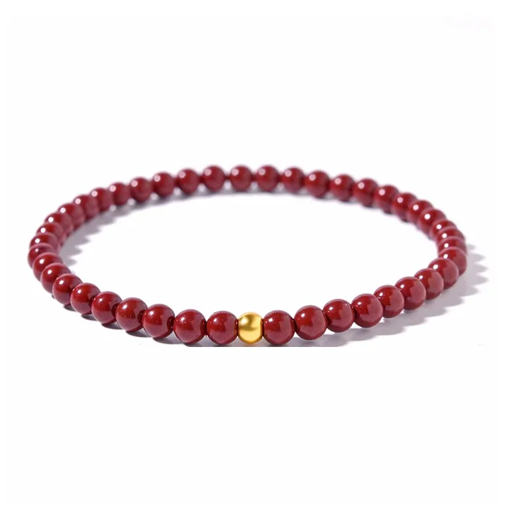 Lingfei Cinnabar Jade Bracelets Women's-0