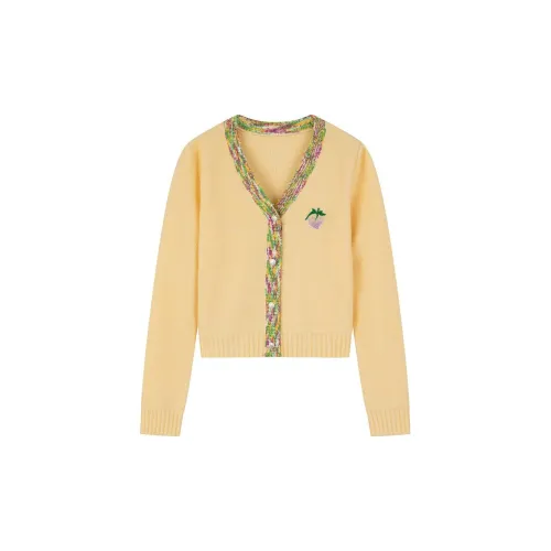 H'S Sweaters Women's Cream Yellow