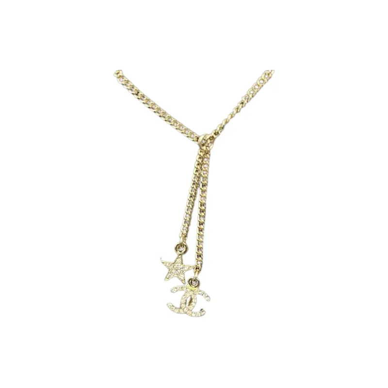 CHANEL Metal Necklaces Women's Gold-0