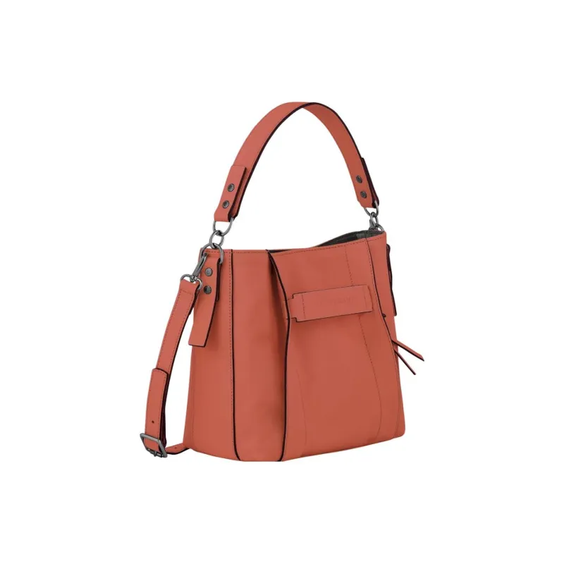 LONGCHAMP Small 3D Leather Bucket Bag-2