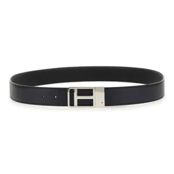 TOM FORD Logo Plaque Reversible Buckle Belt